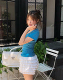 Slim Deep Round Short Sleeve