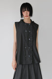FRILL SHIRT HOOD VEST