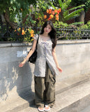 Russet Parachute Button Cargo Pants