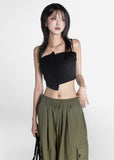 Zipper Slide Tube Top
