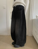 Eddie Brushed Vintage Wide Denim Pants