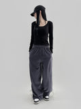 Ryochi Velvet Strap Track Pants