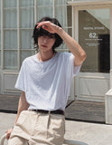 [LANARCH] Basic U-Neck Short Sleeve T-Shirt