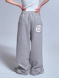G SYMBOL Embroidered Training Pintuck Wide Pants