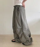 [unisex] Paldos Snap Parachute Nylon Wide Pants