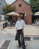 Someday Open Collar Short Sleeve Shirt