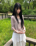 Motin Lace Three Quarter Cardigan