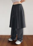 RUSTLE PLEATS SK/WIDE PT