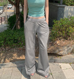 Bootcut ver. Fold Mesh Fabric Banding Bootcut Pants