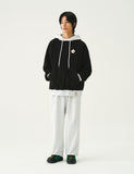White Flower Dot Color Matching Hoodie