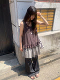 Katahi Pattern Banding Mini Skirt