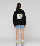 Back Daisy Flower Smile Hood Zip Up