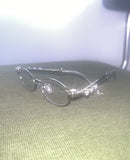 Kilber Side Cubic Round Silver-rimmed Glasses