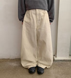 Hrenno Cotton Balloon Wide Pants
