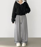 Mink Fleece Brushed Wide Banding Training Pants