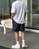 Blur Raw Banding Shorts