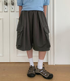 [unisex] Likem Cargo Banding Bermuda Pants