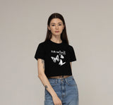 FOR DAYOUT Logo Butterfly Crop Short Sleeve Tee