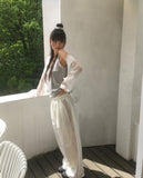 Neot Side Track Color Matching Nylon Pants