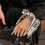 Nera Lettering Scarf Hair Tie