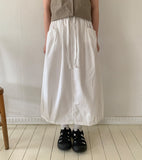 Kyopen Banding Balloon Long Skirt