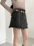 Rattan Vintage Washed Surgical Mini Skirt