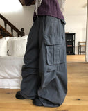 Karok Two-Pintuck Cargo Wide Pants