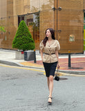 Kane Puff Collar Short Sleeve Jacket