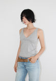 OVERLAP V-NECK SLEEVELESS