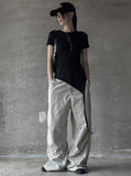 Tube top layered short sleeve T-shirt