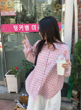 Pinby Basic Check Long Sleeve Shirt