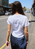 New 93 Logo Crop T-Shirt