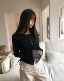 Wella Check Layered Cardigan