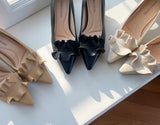 Celina Frill Middle Heel Shoes