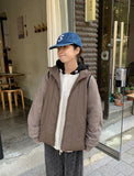 [unisex] Haibo two-way color matching suede wool string jumper