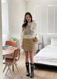 Lople Embroidered Hood Knit