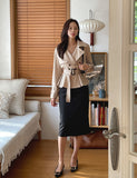 Obli Trench Short Jacket (Belt set)