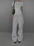 Tie Knot Boat Neck Tee