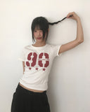 Glee Number Printing Short Sleeve T-Shirt