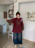[unisex] Clean Layered Color Matching Over Long Sleeve Tee
