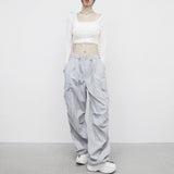 Eoneg Neck Crop Ribbed Cardigan