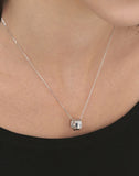 Triple Cut-Out Silver (W) Necklace