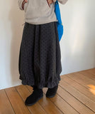 Hillger Brushed Dot Long Skirt