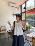 Meno Nylon Layered Flower Sleeveless
