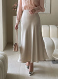 Shyro Satin Mermaid Banding Long Skirt