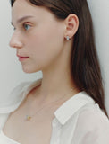 Volume Square (W) One-Touch Earrings