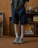 Mixed Half Denim Pants