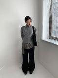 Lekin Button Round Cardigan