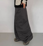 Oali Curved Cotton Balloon Wide Pants