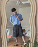 Hilla Pintuck Bermuda Slacks
